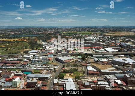 Vista di Johannesburg dal centro di Carlton, vista sud Foto Stock