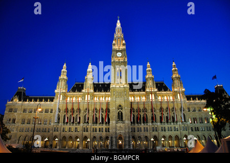 Neues Rathaus (Municipio), Vienna, Austria Foto Stock