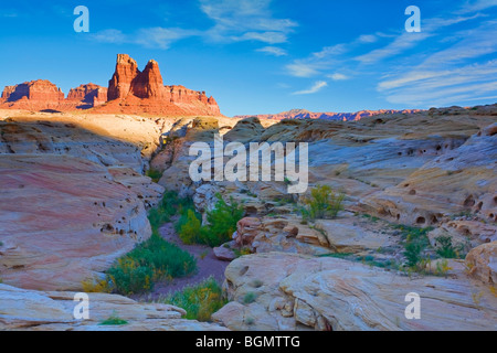 Dirty Devil Fiume Buttes, Glen Canyon National Recreation Area, Utah, Stati Uniti d'America Foto Stock