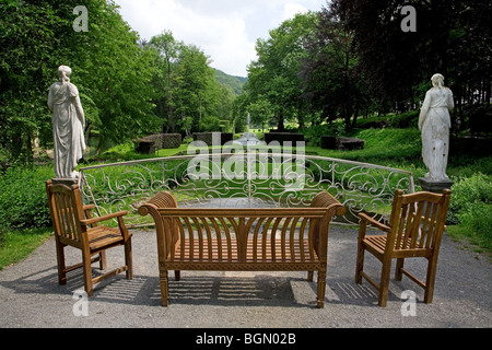 I giardini di Annevoie, Ardenne, Belgio Foto Stock