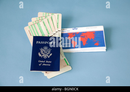 Documenti di viaggio Foto Stock