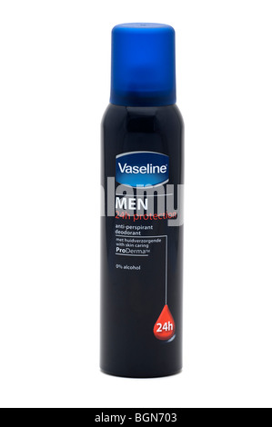 Nero può del Mens di alcool di vaselina gratuita anti perspirant deodorante spray Foto Stock