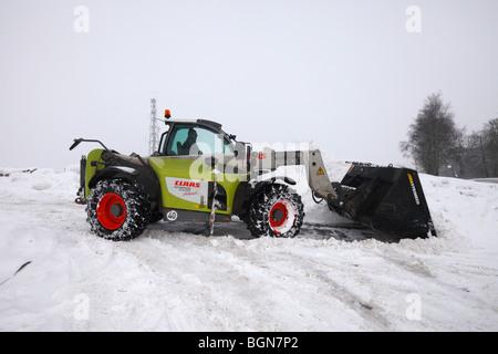 Claas Scorpion 7040 macchina la rimozione di neve. Foto Stock