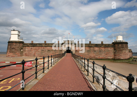 Fort Pesce persico Rock a New Brighton, Wallasey, Wirral, Merseyside, Regno Unito Foto Stock