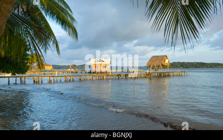 Panama Bocas del Toro Isla Carenero Foto Stock