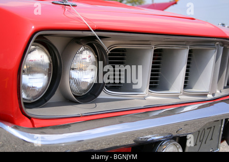 1971 Plymouth Barracuda Cuda 426 Hemi farsesco impugnatura a pistola Shifter Mopar Chrysler anni settanta Muscle Car Detroit Muscle Hot Rod Foto Stock