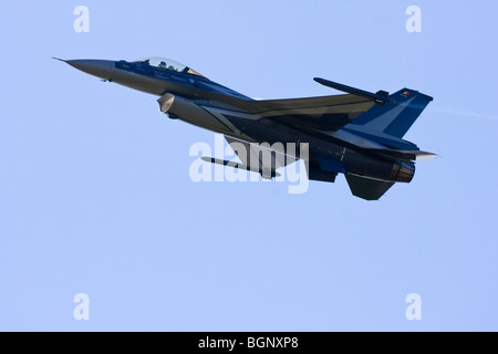 Aviazione belga F-16 a RAF Leuchars Airshow 2009, Fife, Scozia Foto Stock