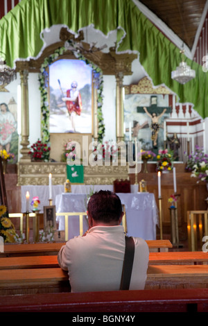 Il Templo del Cerrito. La Iglesia de San Cristóbal. San Cristóbal de las Casas, Chiapas, Messico. Foto Stock