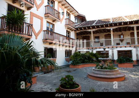 Hotel Santa Clara. San Cristóbal de las Casas, Chiapas, Messico. Foto Stock