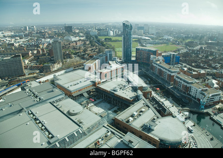 Vista di Portsmouth da Spinnaker Tower, Portsmouth, Inghilterra. Foto Stock