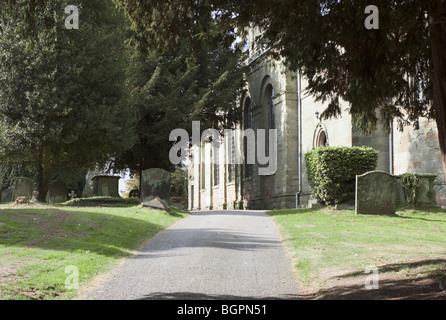 Chiesa tardebigge sulla rotta dei sovrani modo lunga distanza sentiero worcestershire Foto Stock