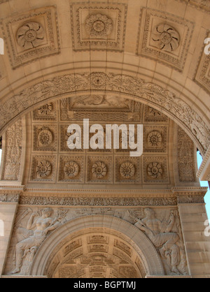 Arc de triomphe du Carrousel. Place du giostra, giardino delle Tuileries. Parigi. Francia Foto Stock