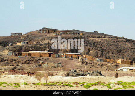 Villaggio, danakil, Etiopia Foto Stock