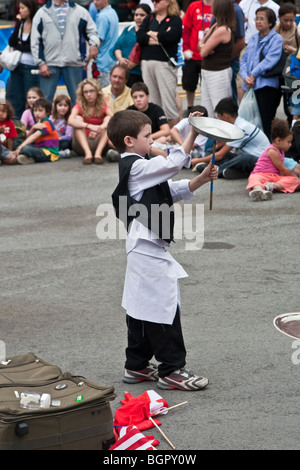 Toronto Buskerfest, Australian bambino attore Foto Stock