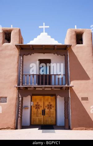 San Geronimo, o di San Girolamo, Cappella Taos Pueblo, Nuovo Messico, STATI UNITI D'AMERICA Foto Stock