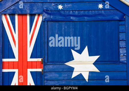 Australia Victoria la spiaggia di Brighton Melbourne Beach capanne Foto Stock