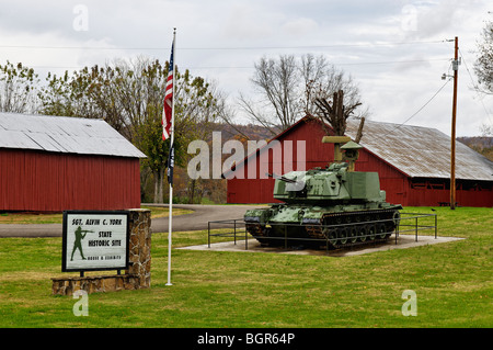 Il sergente Alvin C York sito storico dello Stato in Pall Mall, Tennessee Foto Stock