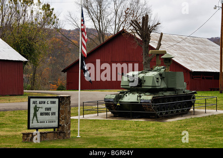 Il sergente Alvin C York sito storico dello Stato in Pall Mall, Tennessee Foto Stock