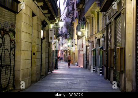 Barcellona - Il Quartiere Gotico (Barri Gotic) Foto Stock