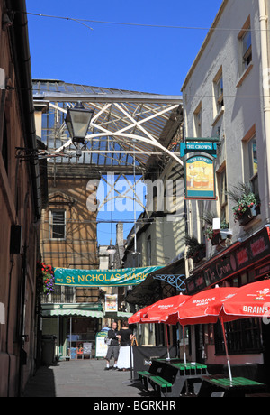 Bristol, Città Vecchia, St Nicholas Market Foto Stock