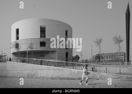 Centro meteorologico del villaggio olimpico, Barcellona, Spagna, Alvaro Siza Foto Stock