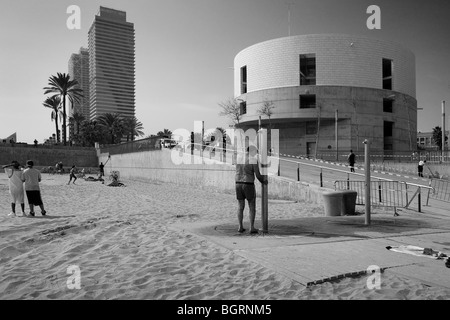 Centro meteorologico del villaggio olimpico, Barcellona, Spagna, Alvaro Siza Foto Stock