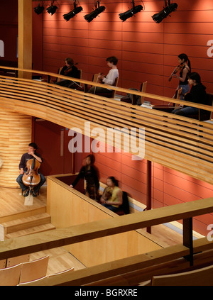 Yehudi Menuhin HALL - Yehudi Menuhin School, Cobham, Regno Unito, BURRELL FOLEY FISCHER Foto Stock