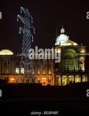 Il pilone, Birmingham, Regno Unito, architettura di blocco Foto Stock