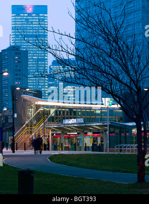 LANGDON PARK stazione DLR, LONDRA, REGNO UNITO, CONSARC Consulting Architects Foto Stock