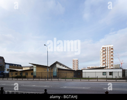 Stephen Hawking school london haverstock associates elevazione di strada Foto Stock