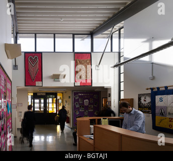 Stephen Hawking school london haverstock associates area di ricevimento Foto Stock