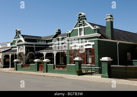 Montagu, Western Cape, Sud Africa e Africa. - Vista decorate casa. Foto Stock
