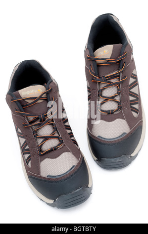 Coppia di nylon mens scarpe trainer dimensione 10 Foto Stock