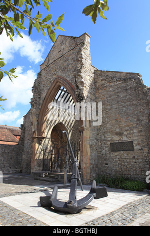 Southampton, Chiesa di Holyrood (1300), Memorial a quelli persi in mare Foto Stock