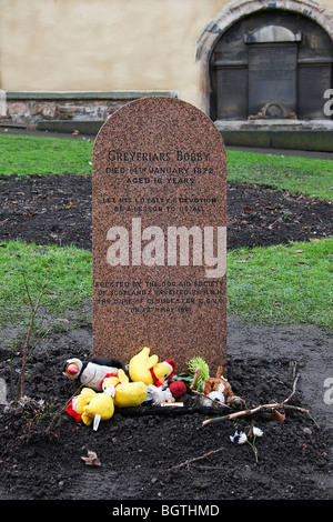 Greyfriars Bobby gravi.Edimburgo. Foto Stock