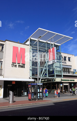 Southampton, al di sopra del Bar Street e il centro commerciale Mall Marlands Foto Stock