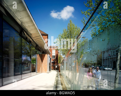 ROYAL GEOGRAPHICAL SOCIETY ESTENSIONE, LONDRA, REGNO UNITO, STUDIO DOWNIE Foto Stock