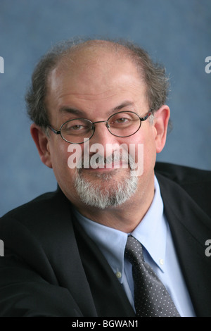 Salman Rushdie, internazionalmente acclamato scrittore britannico autore di 'I versetti satanici' e 'SHALIMAR Il Clown". Edimburgo. Foto Stock