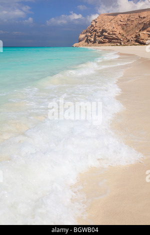 La spiaggia a Sha'ab e Socotra Foto Stock