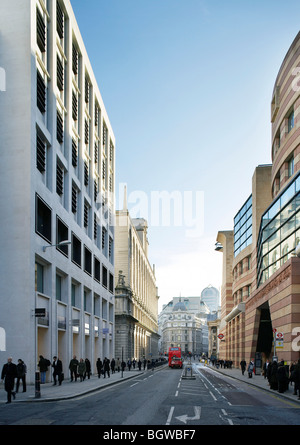 Un vecchio JEWRY, LONDRA, REGNO UNITO, SHEPPARD ROBSON Foto Stock