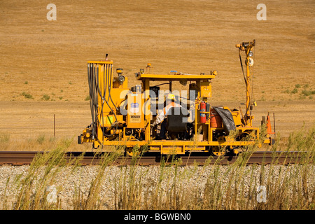 Ferrovia di veicoli per la manutenzione in California Foto Stock