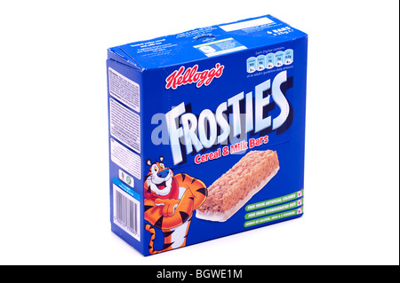 Kelloggs Frosties cereali barre di latte Foto Stock