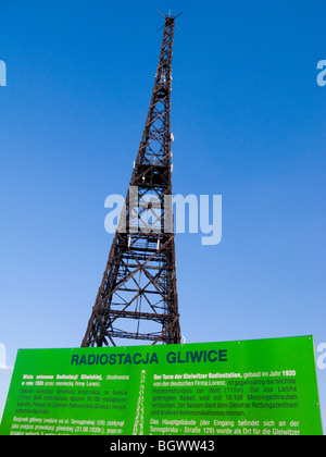 Il Gliwice Torre Radio torre di trasmissione di Gliwice, Alta Slesia, Polonia, Foto Stock