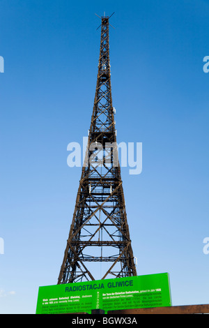 Il Gliwice Torre Radio torre di trasmissione di Gliwice, Alta Slesia, Polonia, Foto Stock