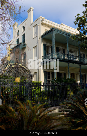 Mansion in Garden District, New Orleans, Louisiana Foto Stock