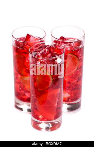 Rinfrescanti Drink di ghiaccio Foto Stock