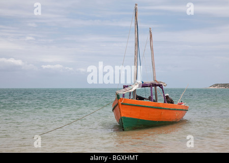 Barca da pesca su Bazaruto Island, Mozambico AFRICA ORIENTALE Foto Stock