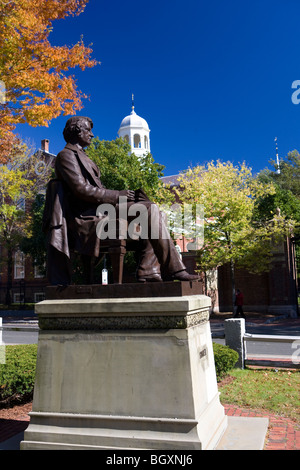 La Harvard University Campus, Cambridge, Massachusetts, STATI UNITI D'AMERICA Foto Stock