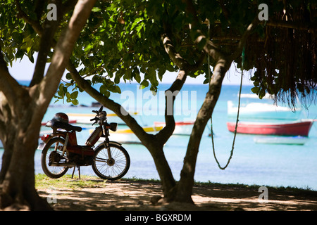 Spiaggia moto Foto Stock