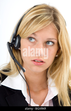 Eva è in ascolto Foto Stock